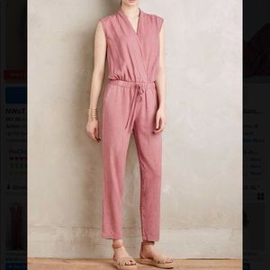 Anthropologie Cloth & Stone Mauve Jumpsuit
